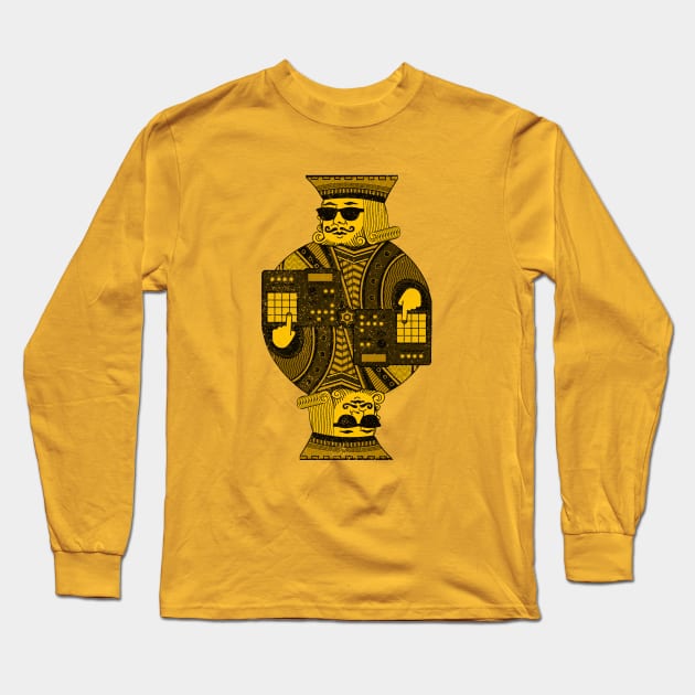 Funny musician beatmaker for music producer Long Sleeve T-Shirt by Mewzeek_T